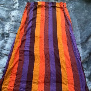 American Eagle Midi Skirt Striped